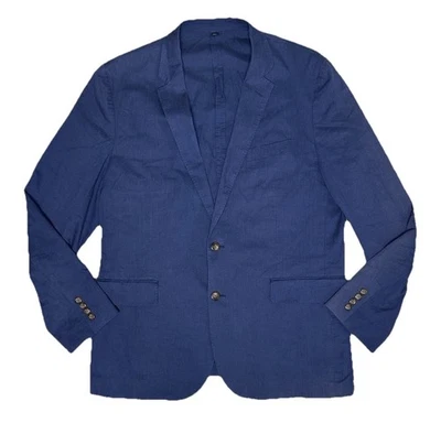 J Crew Ludlow Blazer Sport Coat Lightweight Mens 44R Navy Somelos Unstructured - Image 1 of 4