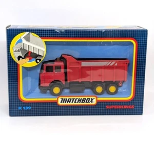 Matchbox Superkings K139 Iveco Tipper Truck In Red - BOXED - Picture 1 of 6