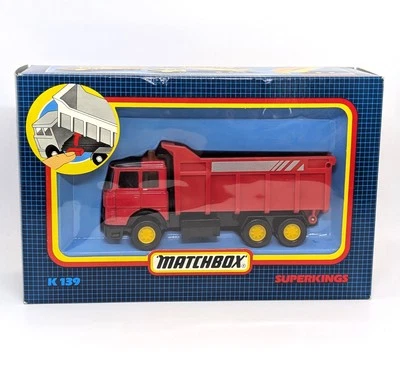 Matchbox Superkings K139 Iveco Tipper Truck In Red - BOXED - Image 1 of 4