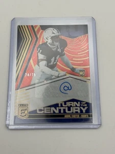 Abdul Carter - 2025 Donruss Elite Turn Of The Century RED AUTO 24/75 Giants RC - Picture 1 of 2