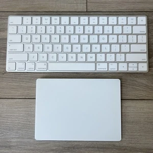 Apple Wireless Magic Keyboard A1644 & Wireless Magic Trackpad 2 A1535 - WORKS - Photo 1/7