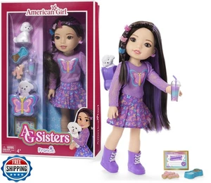 American Girl, AG Sisters Francie bambola, con occhi marroni, lunghi capelli castano scuro - Foto 1 di 5