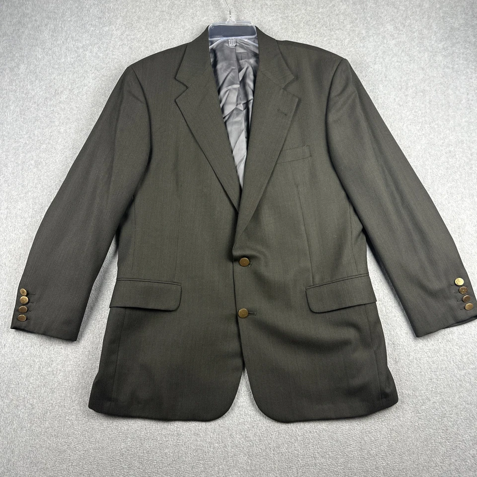 Tom James Blazer Para Hombres 44R Marrón A Medida Buen Botón Lana Chaqueta Deportiva Abrigo Foto 1 de 4
