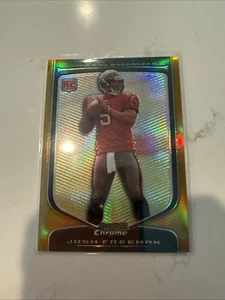 2009 Bowman Chrome Gold Refractor Josh Freeman RC 23/50 - Picture 1 of 2