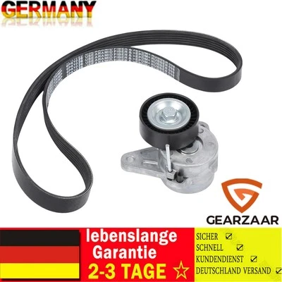 V-RIBBED BELT KIT FOR AUDI A3 VW GOLF TIGUAN PASSAT TOURAN 1.6 2.0 TDI - Image 1 of 4