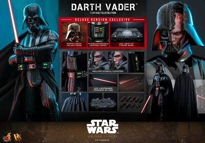 New HT Hot Toys DX28 Star Wars 1/6 Darth Vader Deluxe Version Figure Model Toys  - Image 1 of 4