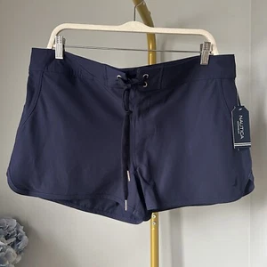 Nautica Women's 3" Core Stretch Quick Dry Board Short Swimsuit Bottom size L NEW - Picture 1 of 6
