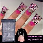 Acrylic Nails Duck Nail Tips Clear Natural Duck Feet Fan Flare Tips Half Cover