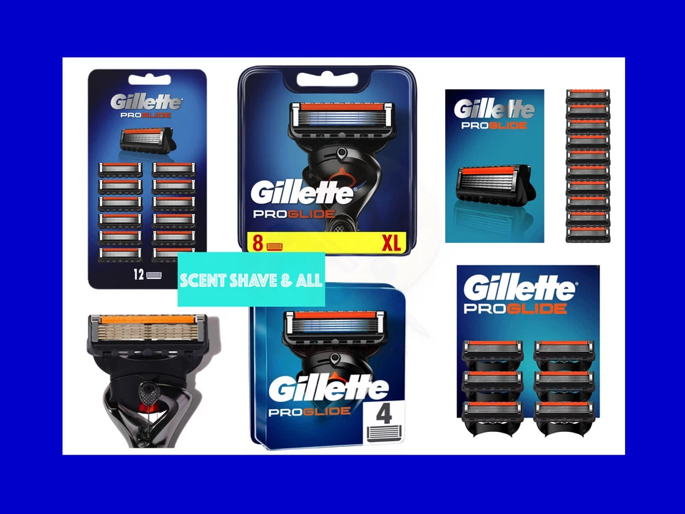 GILLETTE PROGLIDE FUSION5 RAZOR BLADES 100% GENUINE CHOOSE YOURS FAST FREE P&P