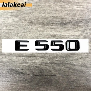 Nueva calcomanía negra brillante número letra E550 E 550 emblema maletero trasero placa de identificación - Imagen 1 de 4