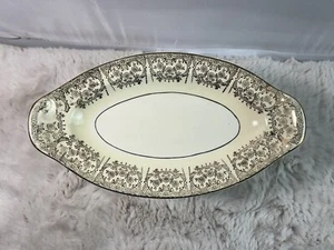 Taylor Smith Taylor Gold Floral Pattern Plate - Picture 1 of 5