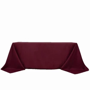10 pcs 90x132" PREMIUM Polyester RECTANGULAR Tablecloths Catering High Linens - Picture 1 of 108