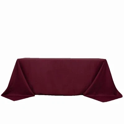 10 pcs 90x132" PREMIUM Polyester RECTANGULAR Tablecloths Catering High Linens - Image 1 of 3