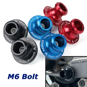 6mm Swingarm Spools Sliders Rear Stand Bolt For YAMAHA MT-07 MT-09 /Tracer MT-03 - Picture 1 of 24