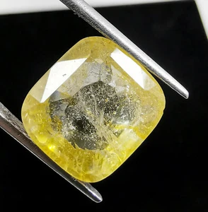Zafiros amarillos naturales certificados 8,70 quilates Ceilán Sri Lanka piedras preciosas sueltas - Imagen 1 de 6