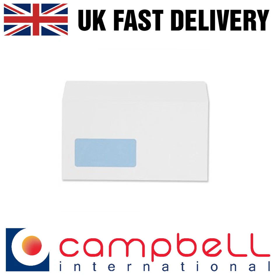 1000 Buste per finestre bianche C5 162x229mm prendere A4 piegate una volta a metà -2x500 - Immagine 1 di 1