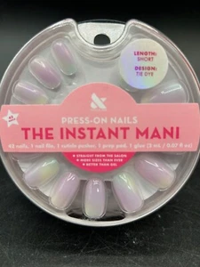 Olive & June Press on Nails The Instant Mani SHORT - TIE DYE - Picture 1 of 6