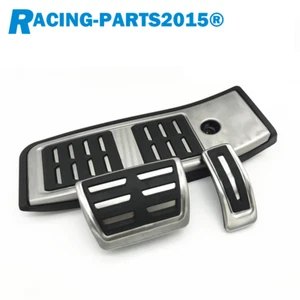 EDELSTAHL SPORT PEDALE PEDALKAPPEN FUßSTÜTZE Für AUDI A4 B9 A5 S-Line RS4 RS5 DE - Bild 1 von 3