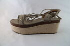 shoes women EMANUELLE VEE - 7 UK (40 EU) - sandals beige suede DK61