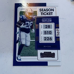 2021 Panini Contenders - Jonathan Taylor #43 - Football Tranding Card - Picture 1 of 2