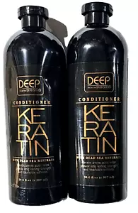 2 Pack Deep From The Dead Sea Keratin Conditioner With Minerals Amino Acids 30oz - Picture 1 of 1