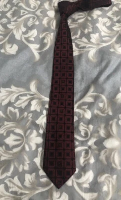 Corbata de seda Roberto Cavalli roja negra Foto 1 de 3