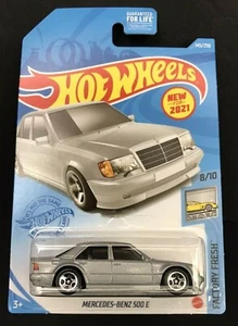 2021 Hot Wheels 145/250 Mercedes-Benz 500 E 8/10 Factory Fresh Silver Box Ships - Bild 1 von 9