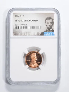 2004-S Lincoln Memorial Cent PF70 UCam NGC Graded - Spl Lbl PR Proof - Picture 1 of 5