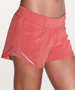 LKNEW LULULEMON HOTTY HOT II SHORTS *HIGH-RISE 4" DARK CANYON SIZE 8 WORN TWICE - Picture 1 of 7