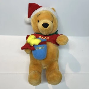 Walt Disney Exclusive Christmas Winnie The Pooh Plush 18 Inch Hunny Pot Jingles - Picture 1 of 3