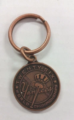 NEW YORK YANKEES BASEBALL MLB SGA NY YANKEES STADIUM KEY CHAIN KEYRING VERIZON - Image 1 of 2