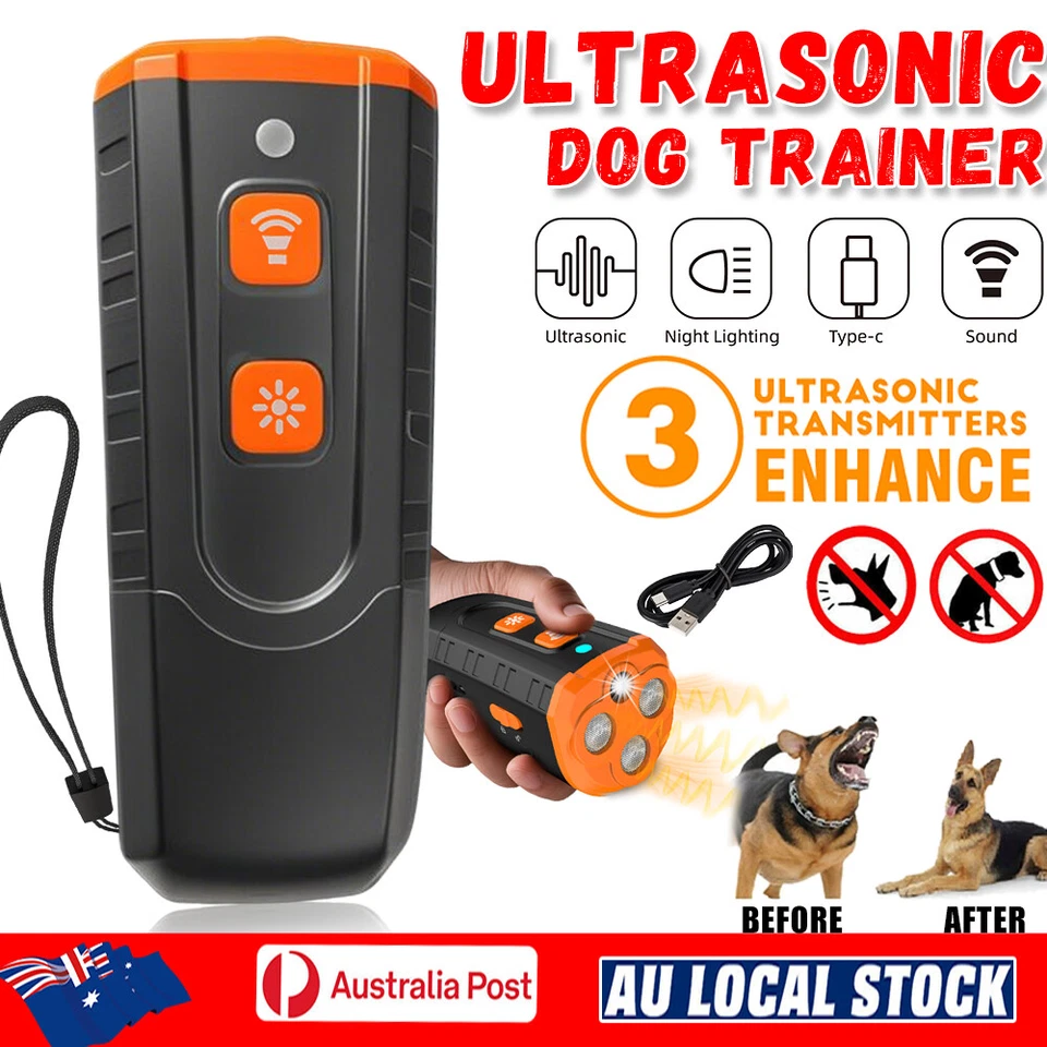 ANTI BARK DEVICE ULTRASONIC DOG BARKING CONTROL STOP REPELLER TRAINER TRAIN TOOL - image 1 of 4
