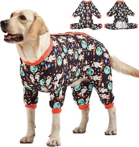 LovinPet Hundeshirt Sonnenschutz Shirt Weltraum Astronauten Print leichter Pullover - Bild 1 von 7