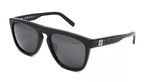 MCM Sunglasses Men's Plastic Pilot MCM650S 004 Black Black Visetos 57mm NEW! - Picture 1 of 4