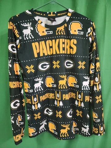 Green Bay Packers NFL Pajama Set Size Youth Large 14-16 Pre Owned Cover