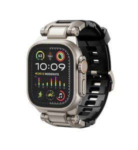 Titanium Band for Apple Watch Ultra 2 49mm/Series 10/9 46mm/45mm/44mm/42mm Strap - Picture 1 of 60