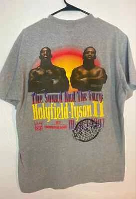 1997 Mike Tyson vs Evander Holyfield Round Two II MGM Grand | Size XL🔥 - Image 1 of 3
