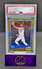 2020 Donruss Optic Paul George Fast Break GOLD Prizm Disco #'d 04/10 PSA 9 MINT