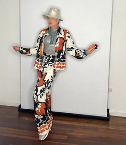 Conjunto de traje pantalón psicodélico de los años 80 y 60, ¡haz oferta bienvenida! - Imagen 1 de 12