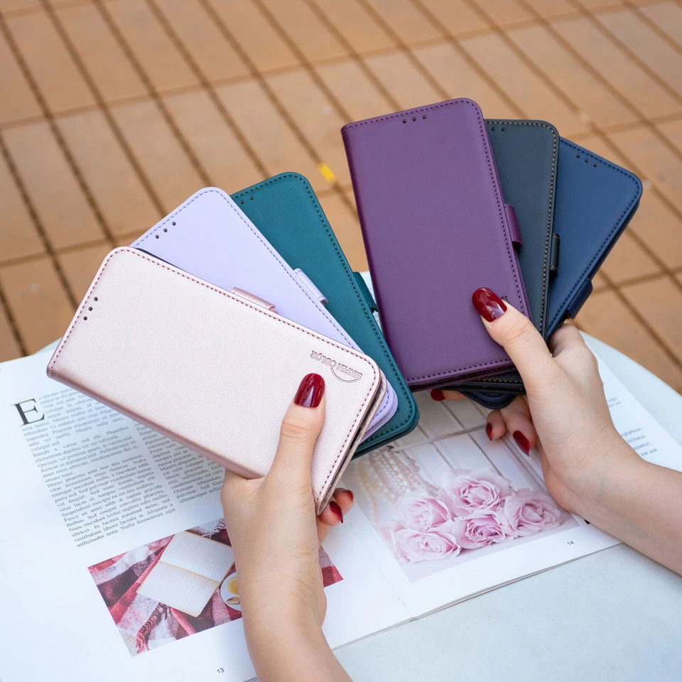 Flip Magnetic Wallet Phone Case For Redmi 10X K40 K60 13C 12C A1 A2 9A Note 8T - Image 1 of 4