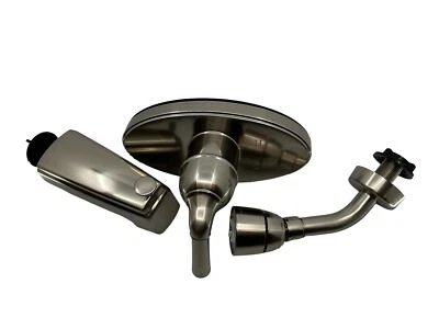 MOBILE HOME PARTS DIRECT MHPD 6" 3-Hole Brushed Nickel Tub & Shower Faucet