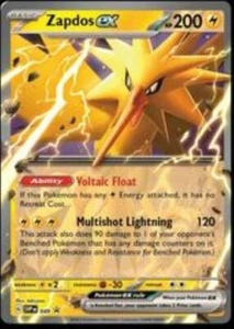 Pokémon TCG Zapdos ex Svp Black Star Promos SVP049 Regular Promo Promo - Picture 1 of 1