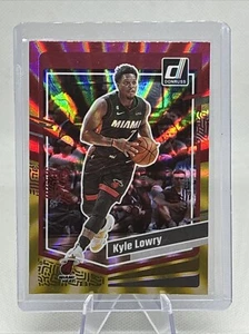 2023-24 Donruss #73 Kyle Lowry Red Gold Holo Laser Heat NM+ - Picture 1 of 2