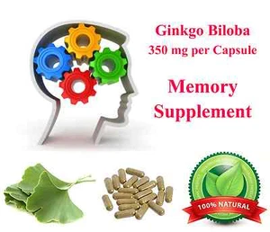 Ginkgo Biloba Ginko Leaf Capsules Brain Memory Enhancement Supplements Wholesale - Picture 1 of 6