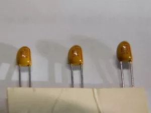 10 Kemet T350A105M035AS T350 Type 1uF 35V 20% Dipped Tantalum Capacitors - Picture 1 of 1
