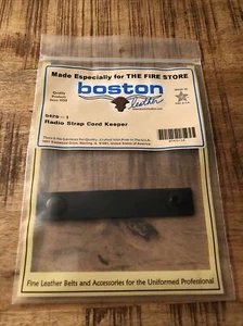 Black Boston Leather Radio Strap Cord Keeper 5426-1 New In Package - Picture 1 of 1