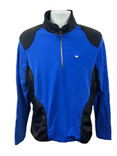 Assos Cycling Jacket Mens XL Blue DB.4 Dopo 1/4 Zip Pullover Lightweight Logo