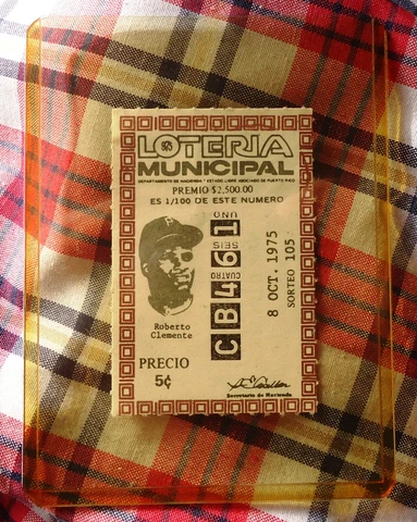 ROBERTO CLEMENTE LOTERIA/LOTTERY MUNICIPAL de PUERTO RICO 1975 Cover