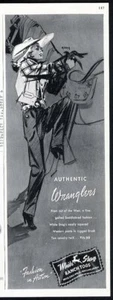 COWGIRL 1947 Fashion Wranglers Western Riding Pants Ad WHITE STAG Ranch Togs - Picture 1 of 2