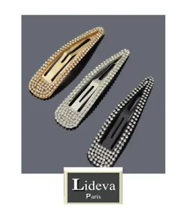 XXL hair clips 10 cm hair clips Lideva Paris hair clips hair jewelry rhinestone